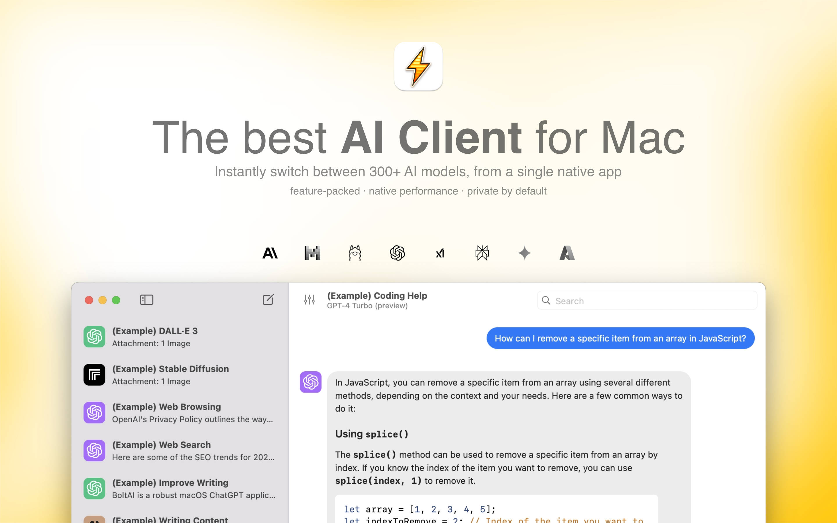 BoltAI promotional banner