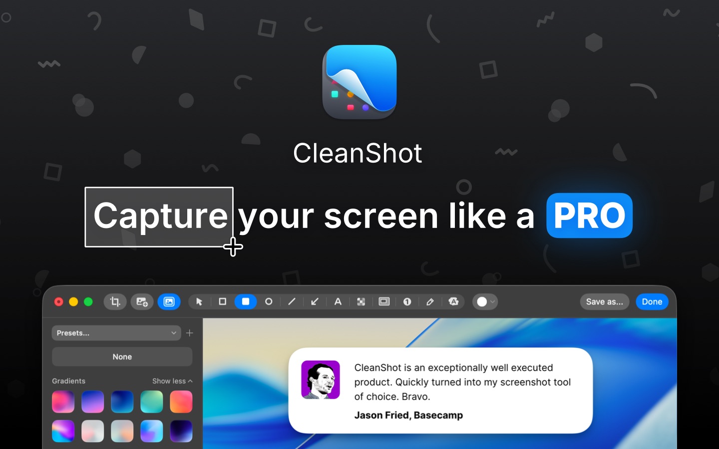 CleanShot promotional banner