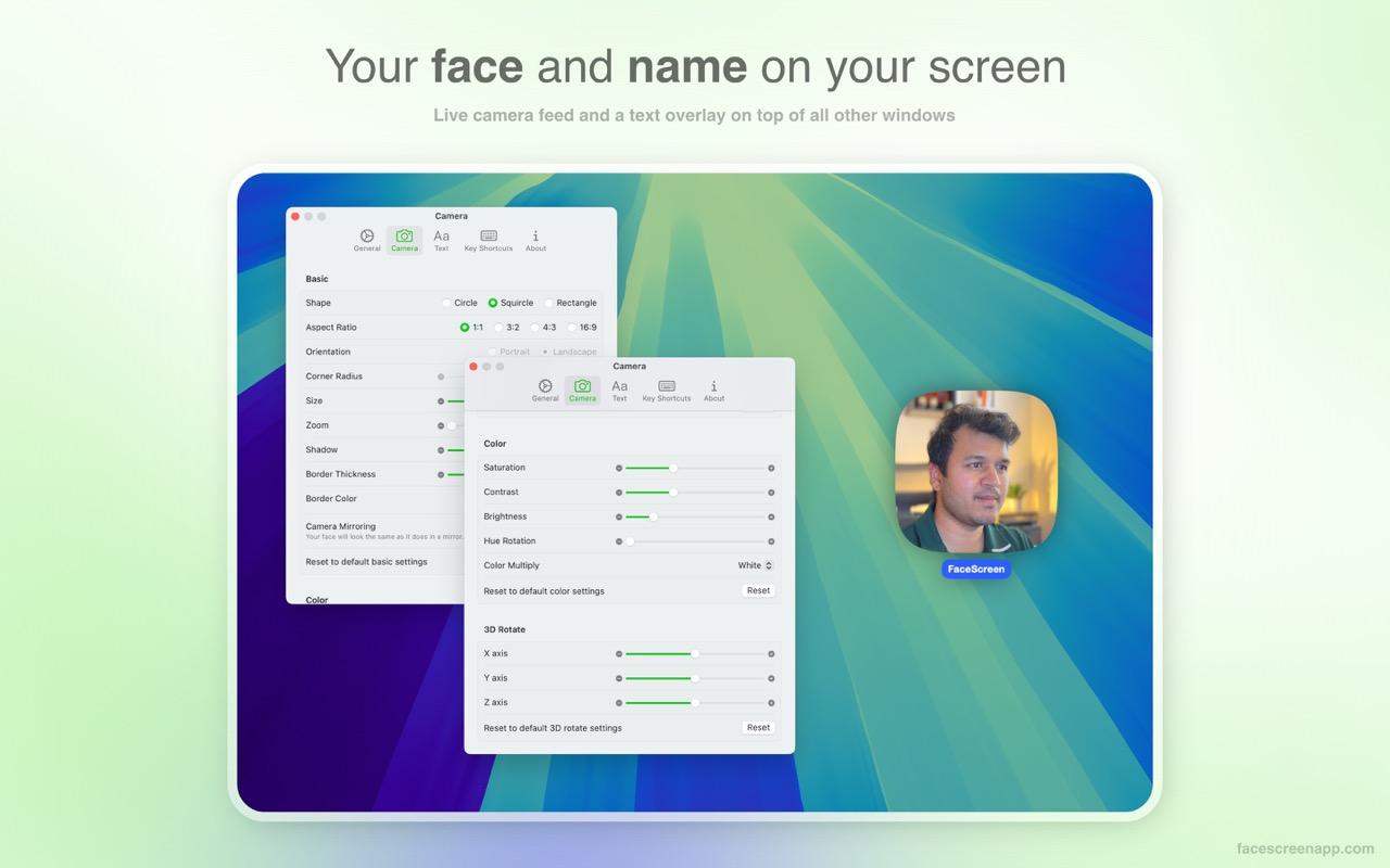 FaceScreen promotional banner