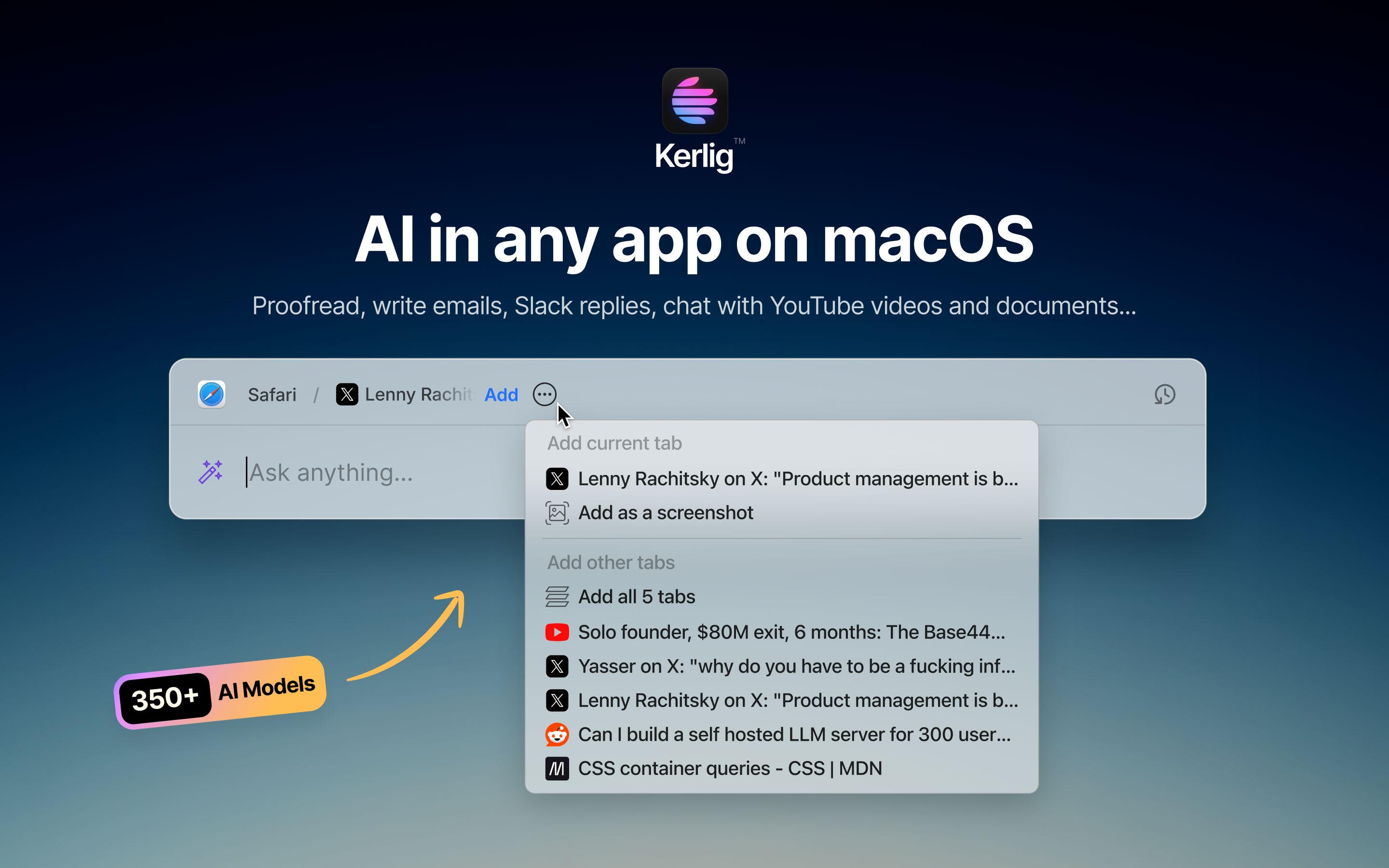 Kerlig promotional banner