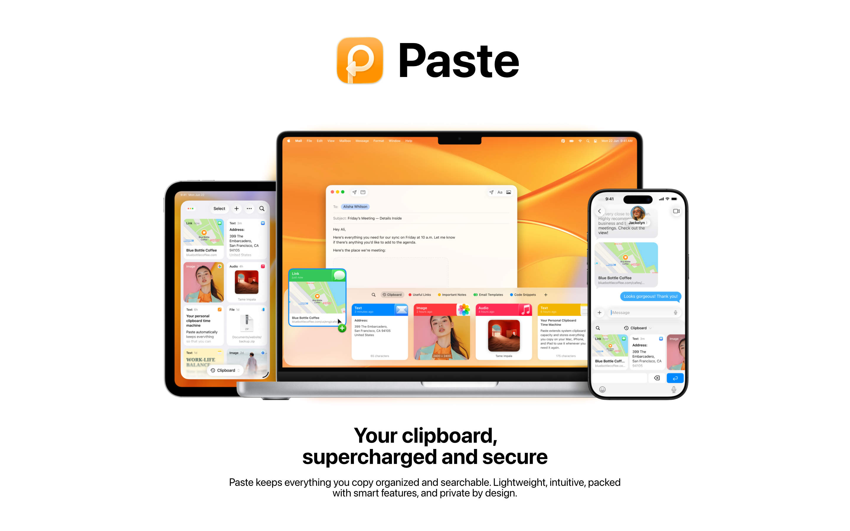 Paste promotional banner
