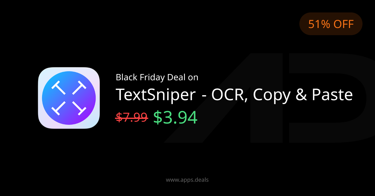 TextSniper - OCR, Copy & Paste offer - Apps.Deals